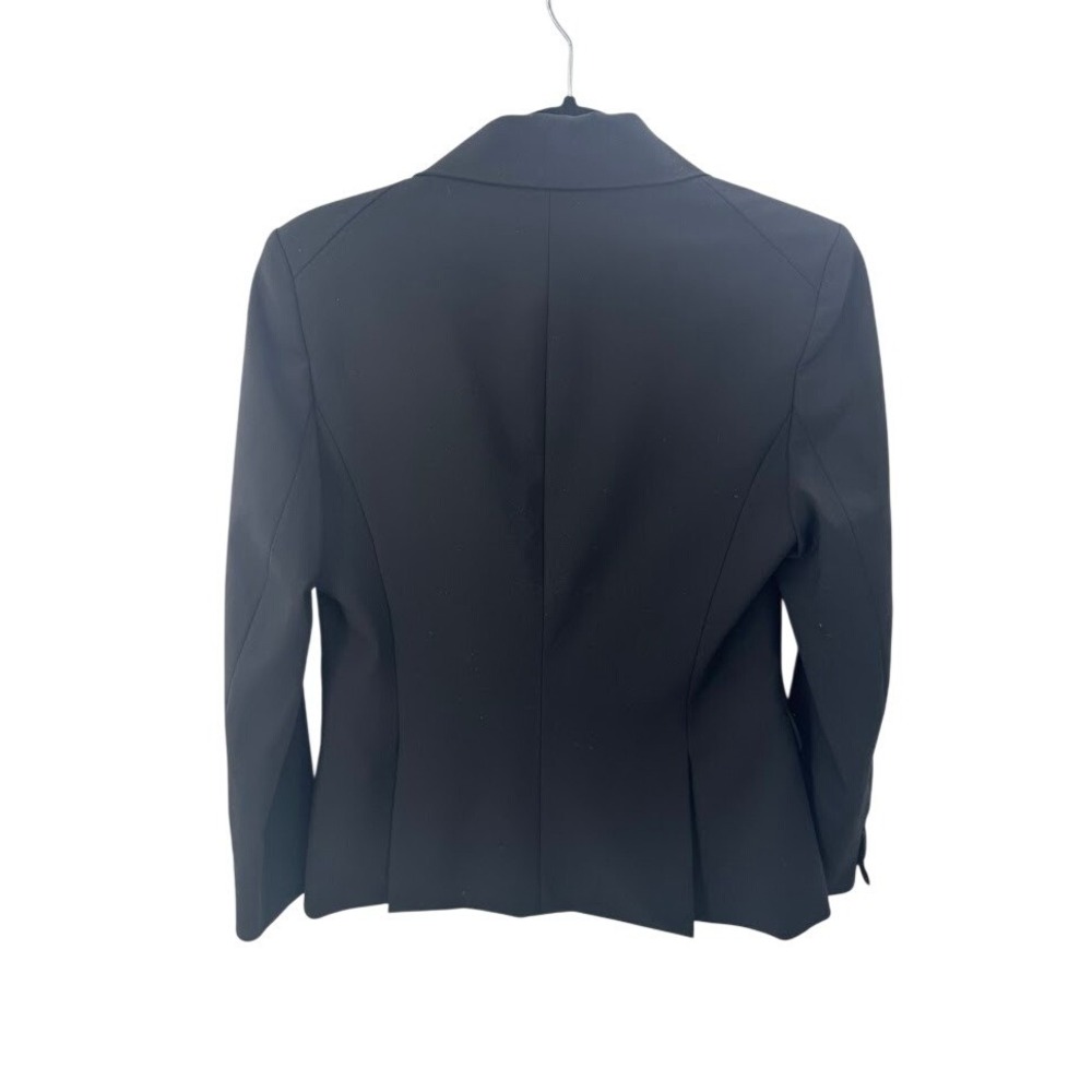 Veronica Beard Black Wool Single Button Classic Dickey Jacket Blazer Size 4 - Picture 6 of 12